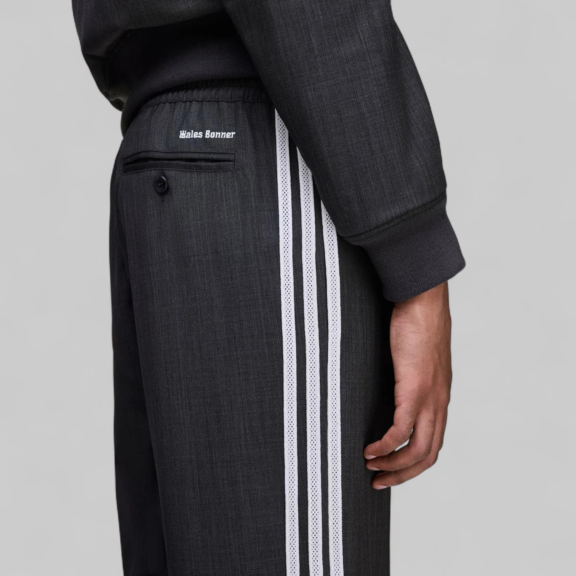 X Wales Bonner Wool Pant - Dark Grey Heather - Image 5