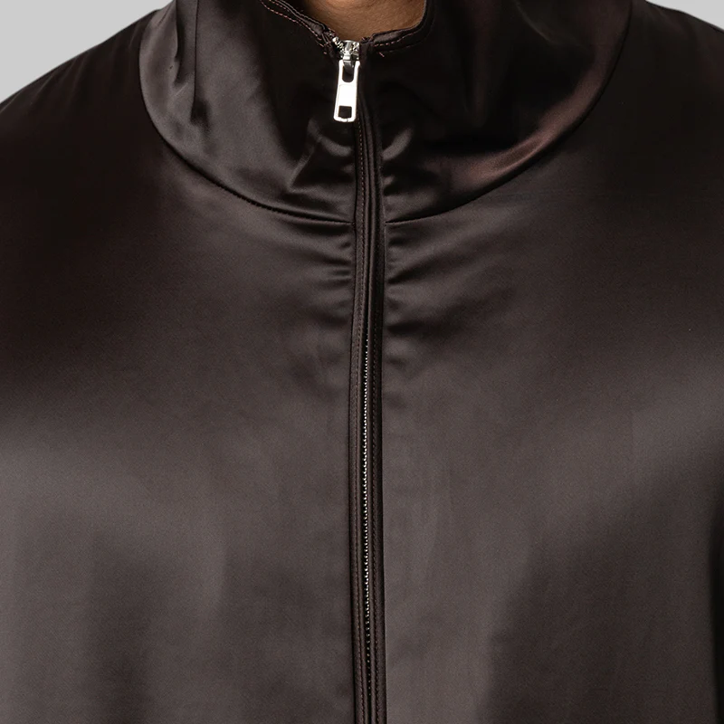 Y-3 by Wales Bonner Satin Jacket - Aurora Coffee - Image 6