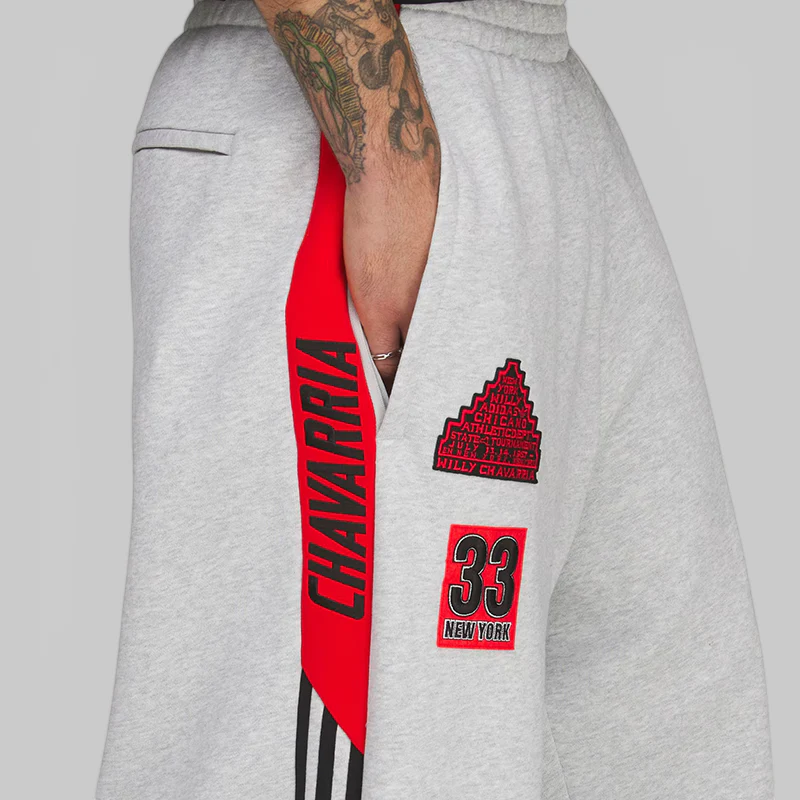 X Willy Chavarria NY Sweatpant - Light Grey Heather - Image 3