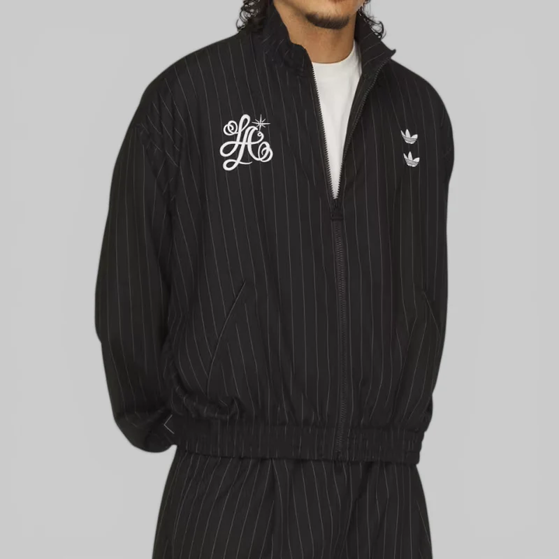 X Willy Chavarria Pinstripe Jacket - Black/White - Image 3