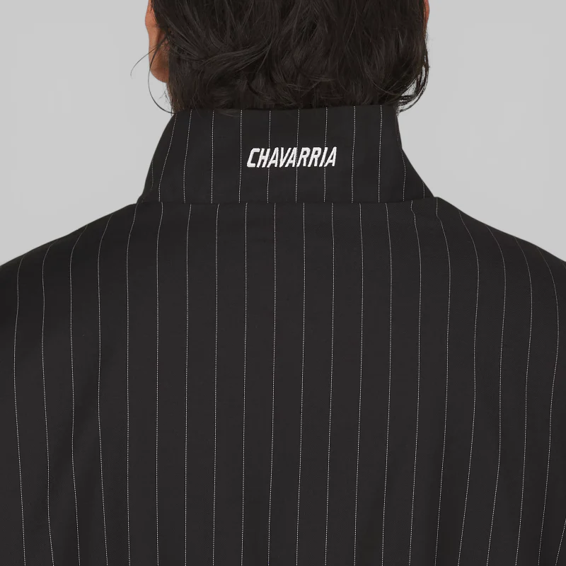 X Willy Chavarria Pinstripe Jacket - Black/White - Image 5