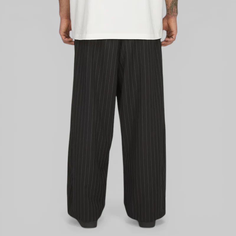 X Willy Chavarria Pinstripe Pant - Black/White - Image 3