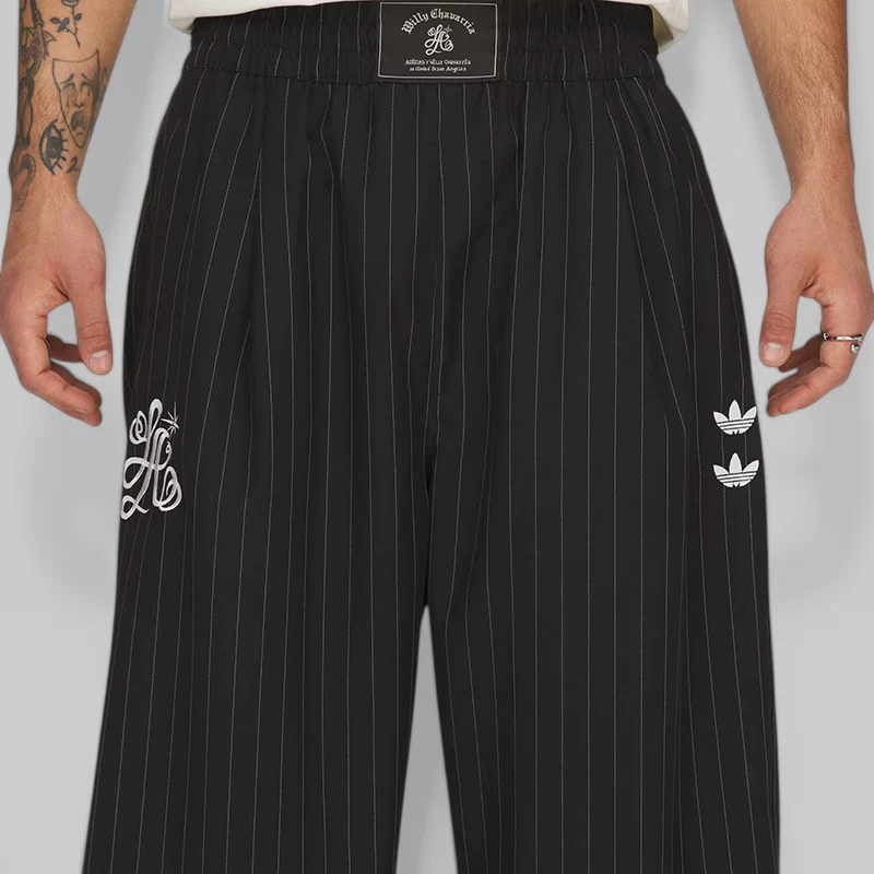 X Willy Chavarria Pinstripe Pant - Black/White - Image 5