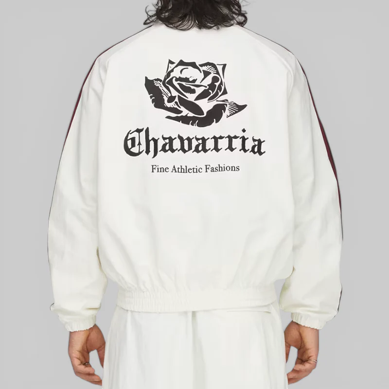 X Willy Chavarria Woven Track Jacket - Off White - Image 3