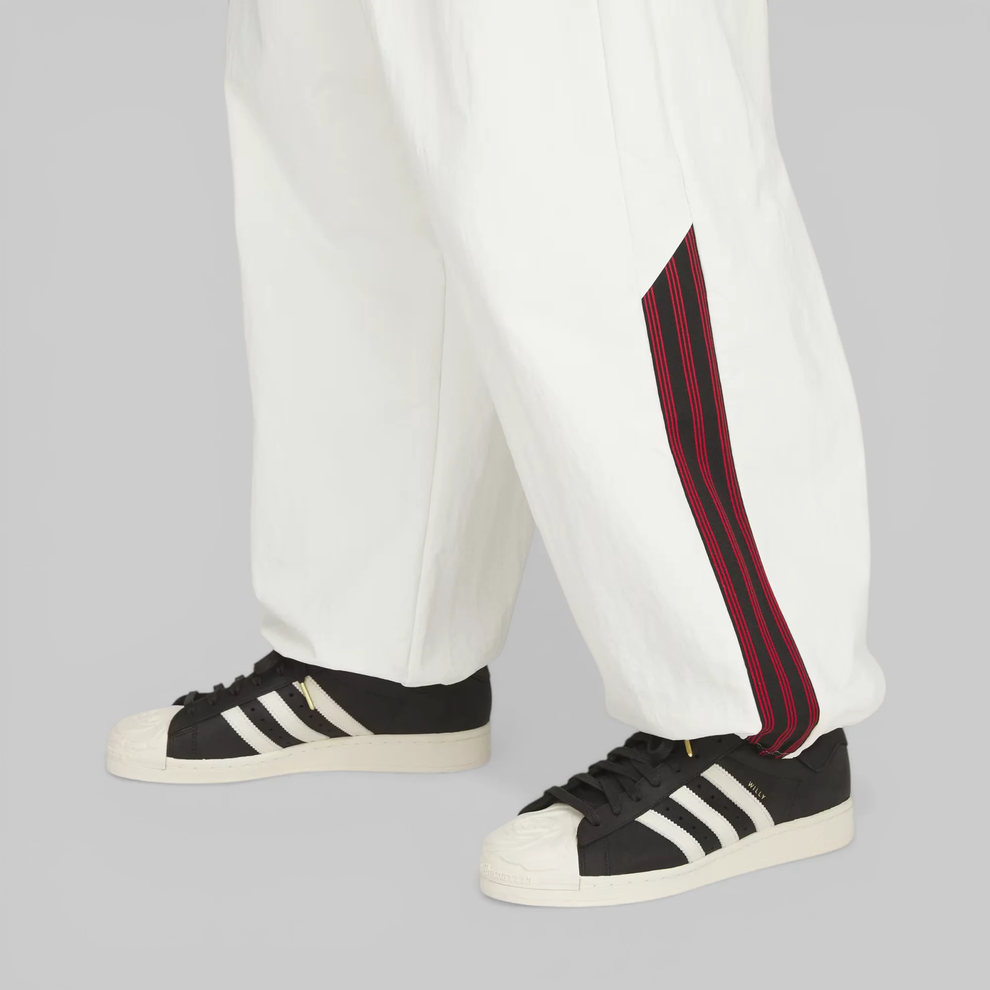 X Willy Chavarria Woven Track Pant - Off White - Image 5