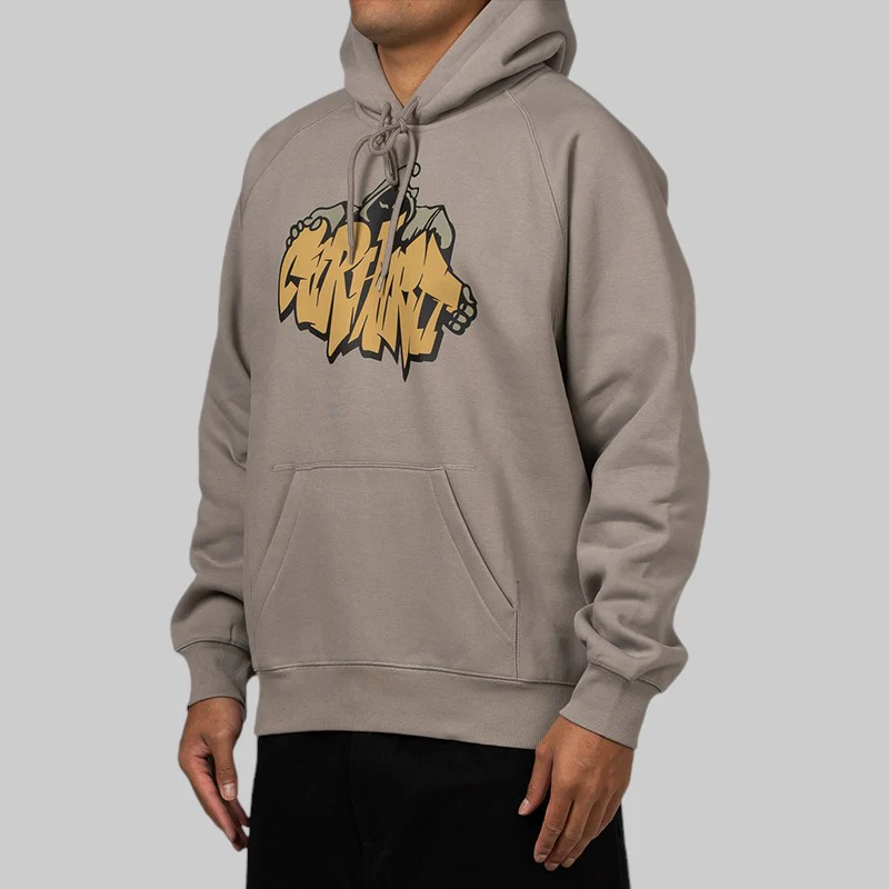 Yute Hooded Sweat - Misty Grey - Image 2