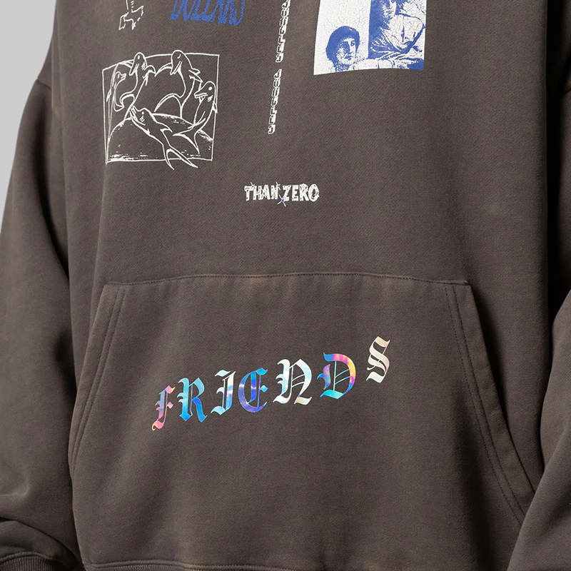 Zero Dollars Hoodie - Vintage Grey - Image 5