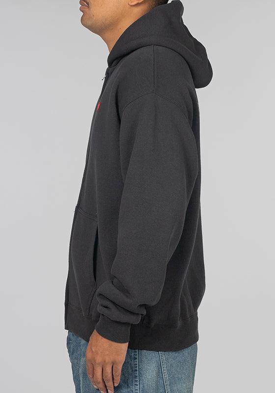 Zip-Up Hoodie - Black - Image 3