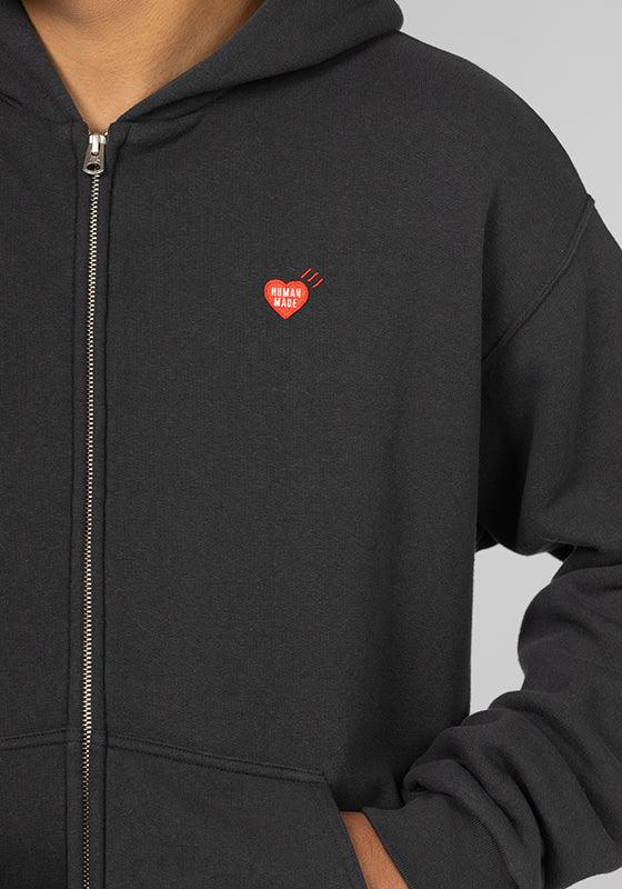 Zip-Up Hoodie - Black - Image 7