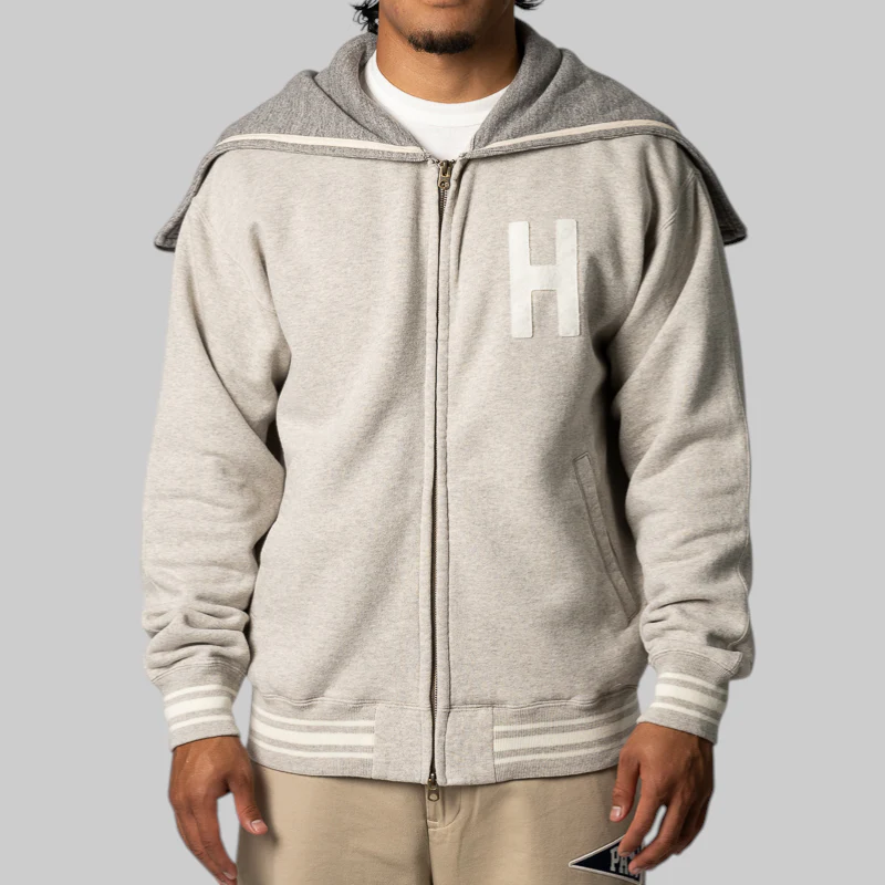 Zip-Up Hoodie - Grey