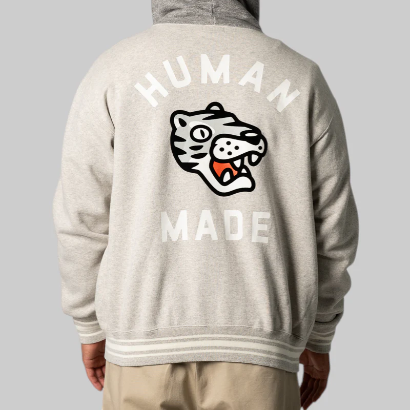 Zip-Up Hoodie - Grey - Image 3