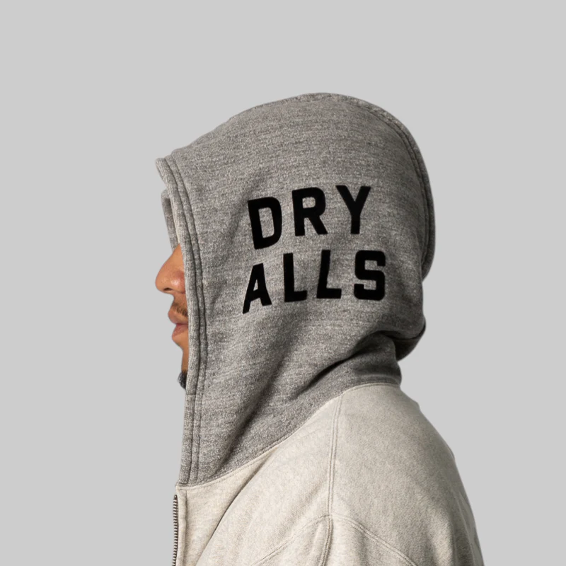 Zip-Up Hoodie - Grey - Image 5